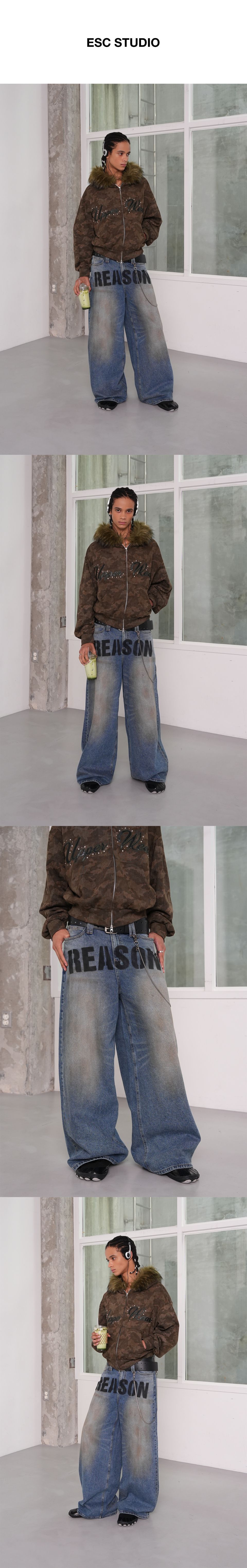 ESC STUDIO 18SS デニムパンツ MUSINSA公式 | ESC STUDIO No reason denim pants (blue)