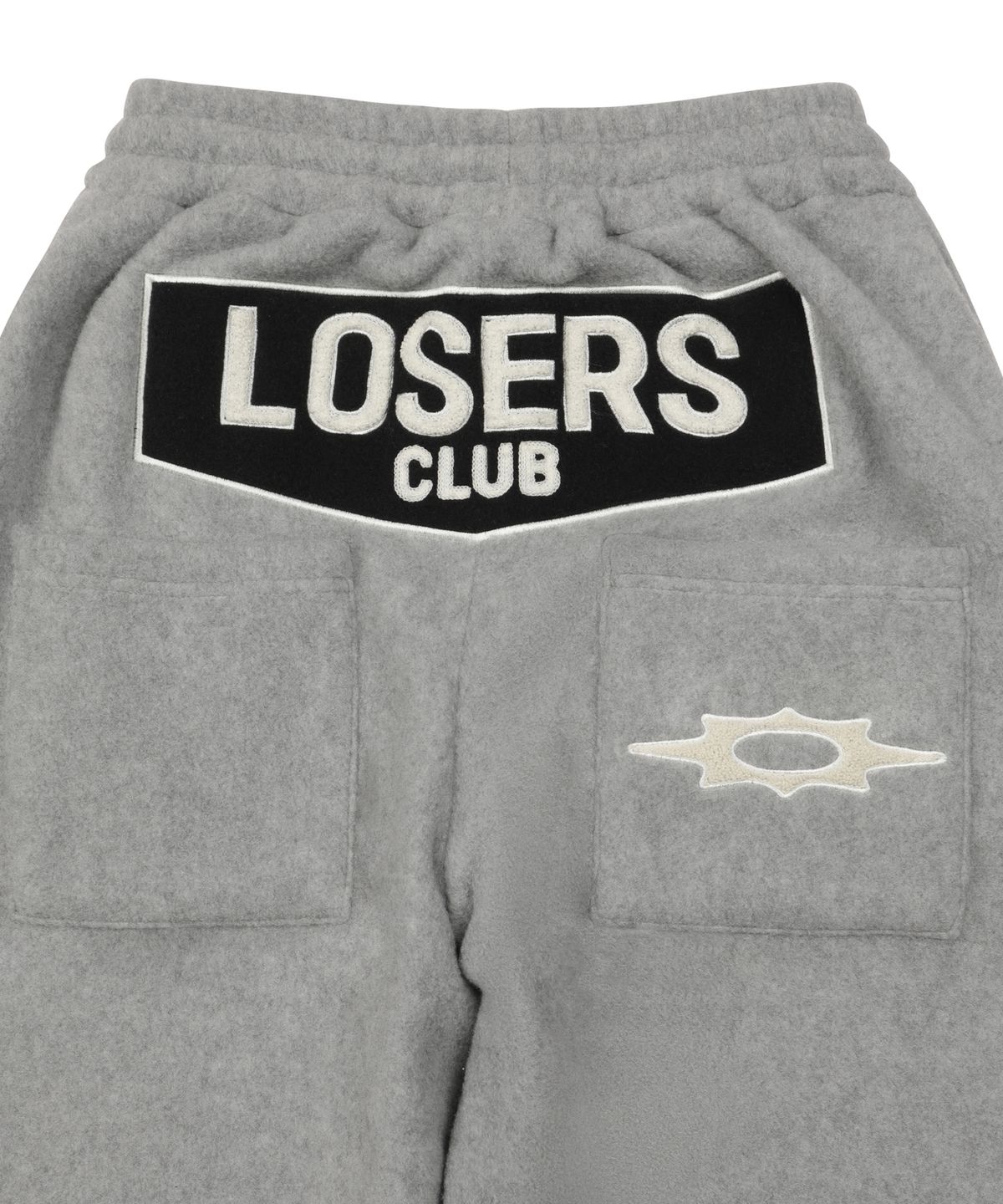 루저스클럽(LOSERS CLUB) 스타 스터드 와이드 후리스 스웻팬츠 그레이