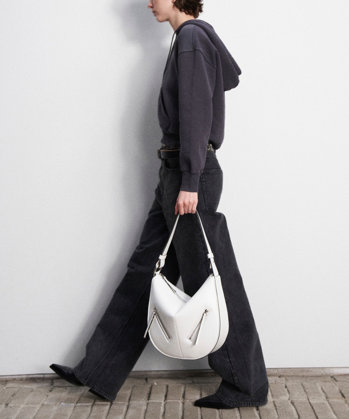뮤니에(MUNIER) TWO ZIPPED HOBO BAG_2COLORS