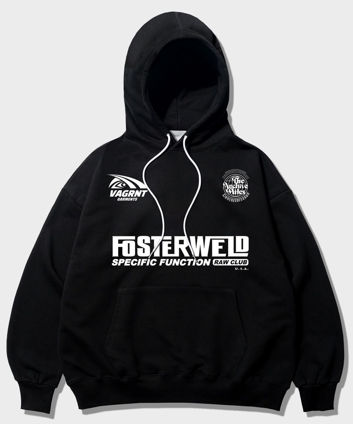 더마일(THEMILE) FOSTERWELD MILE  HOODIE [BLACK]