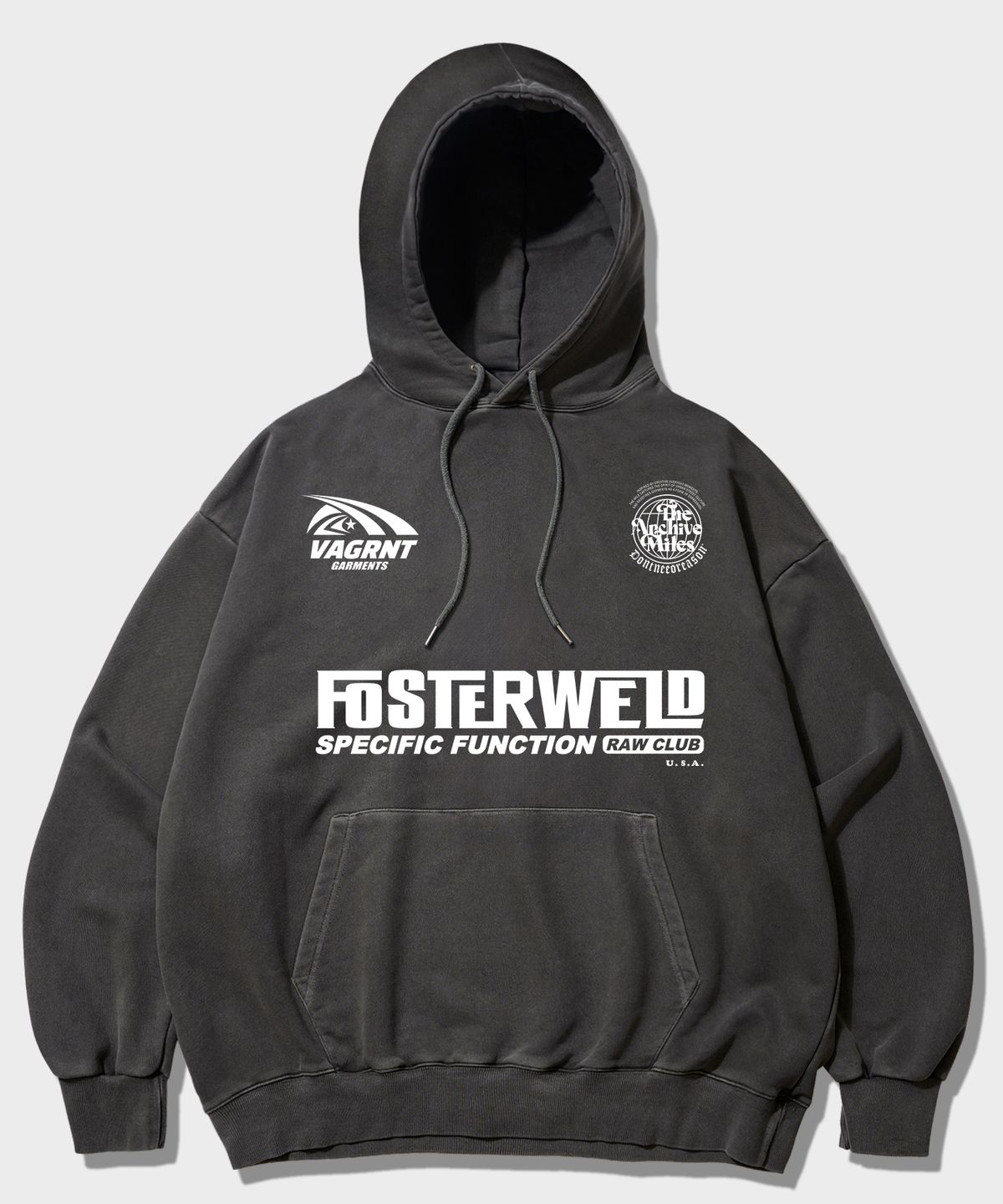 더마일(THEMILE) FOSTERWELD MILE HOODIE  [PIGMENT D.GRAY]