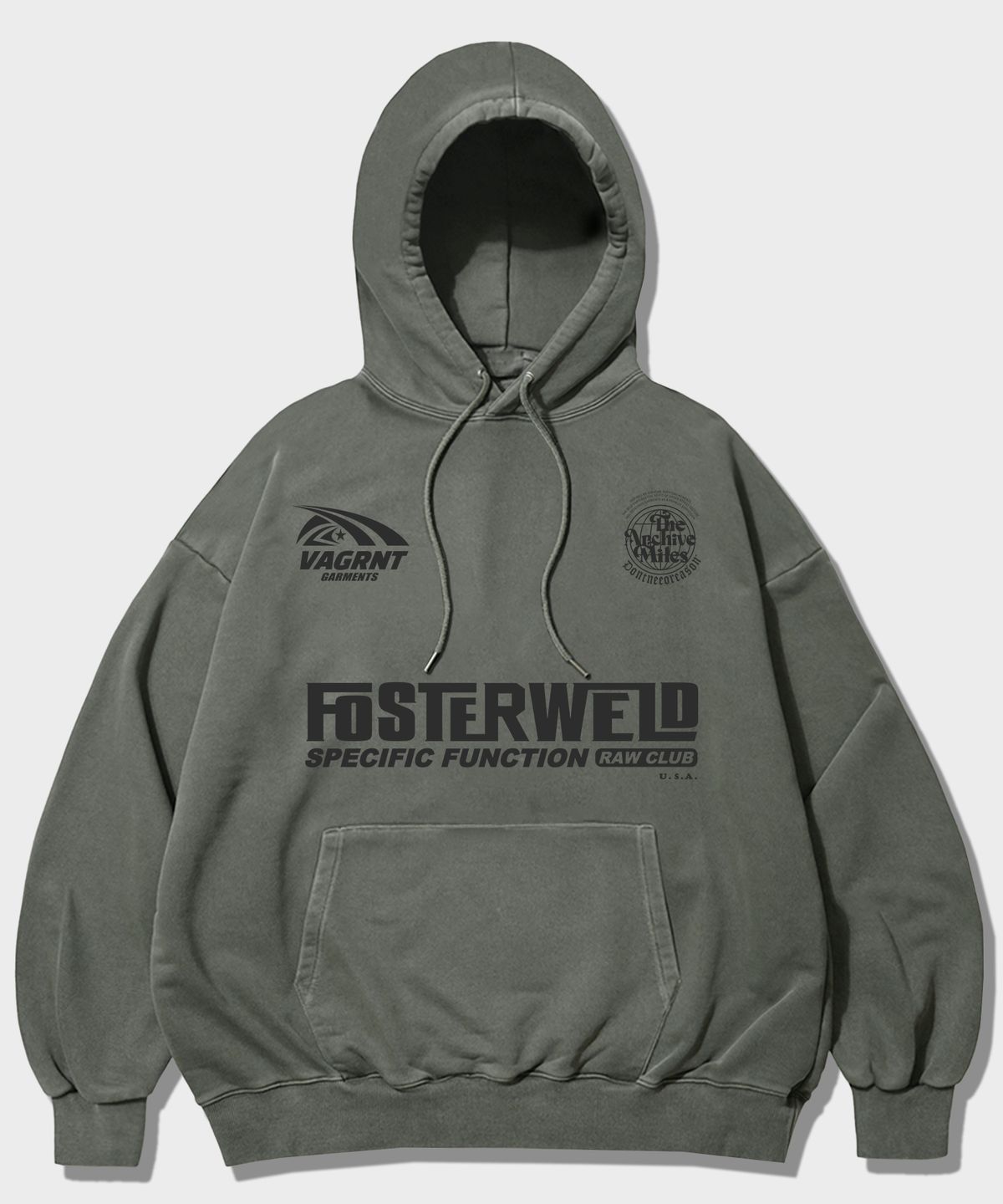 더마일(THEMILE) FOSTERWELD MILE  HOODIE [PIGMENT KHAKI]