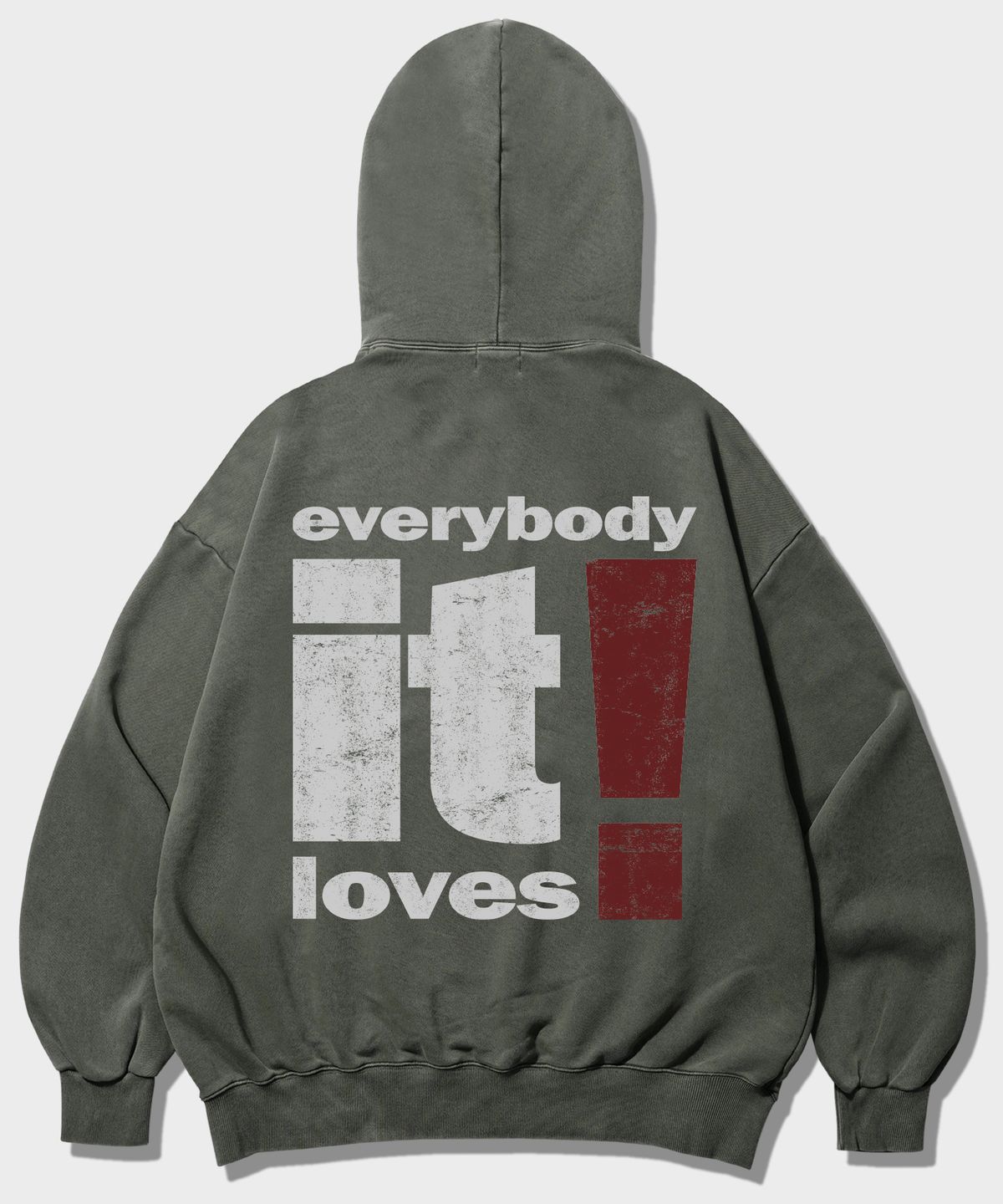더마일(THEMILE) IT LOVES MILE  HOODIE [PIGMENT KHAKI]