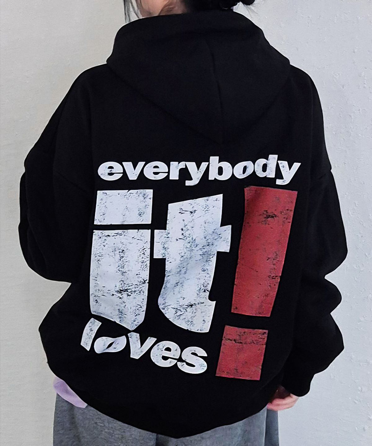 더마일(THEMILE) IT LOVES MILE  HOODIE [BLACK]