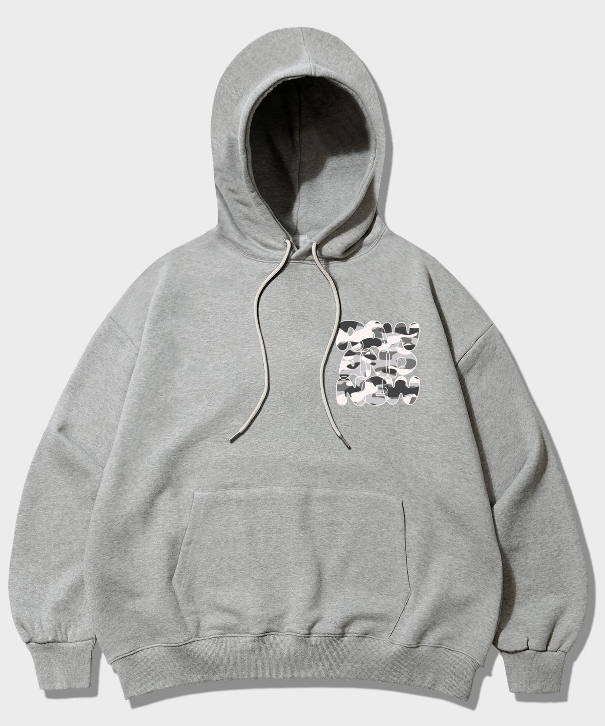 더마일(THEMILE) RAW AND NEW MILE HOODIE [GRAY]