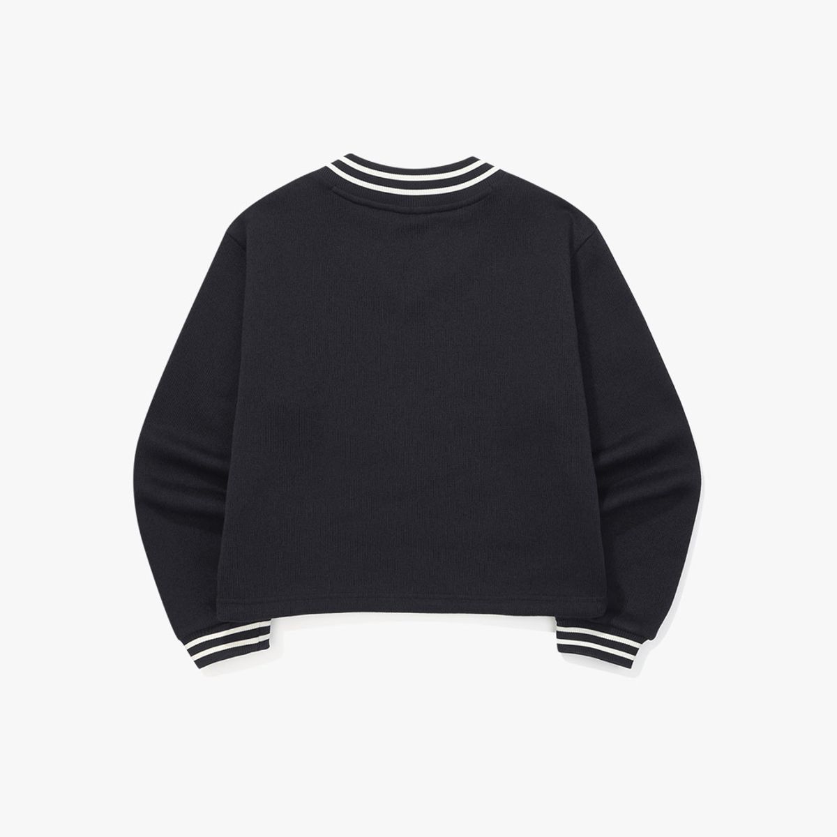 디아도라(diadora) 브러쉬드 코지 브이넥 맨투맨 우먼 NAVY