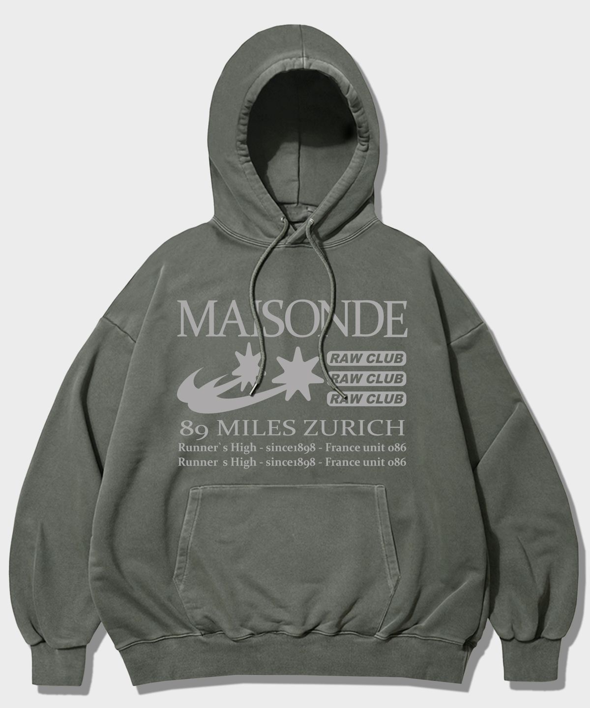 더마일(THEMILE) MAISONDE MILE HOODIE [PIGMENT KHAKI]