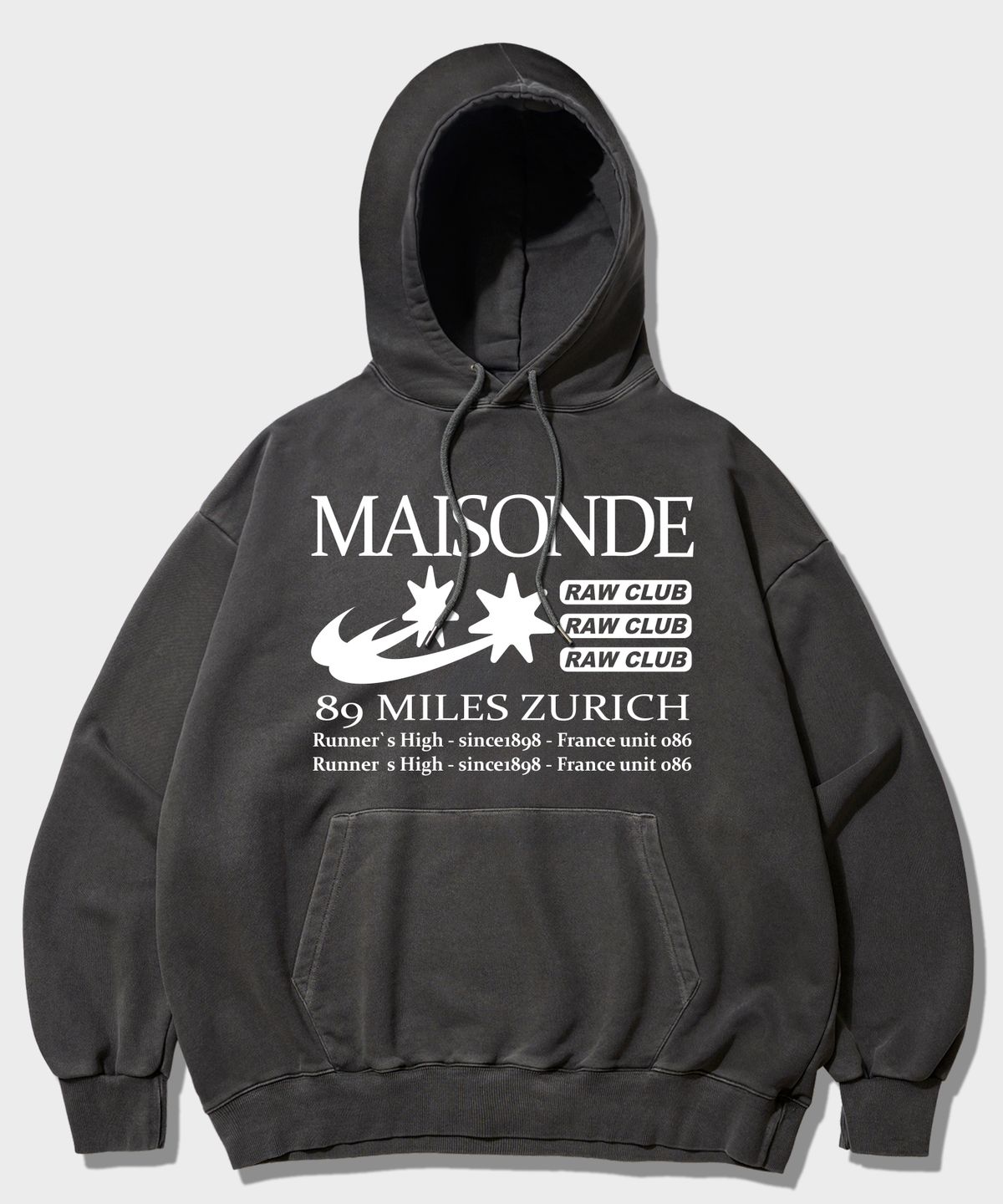 더마일(THEMILE) MAISONDE MILE HOODIE [PIGMENT D.GRAY]