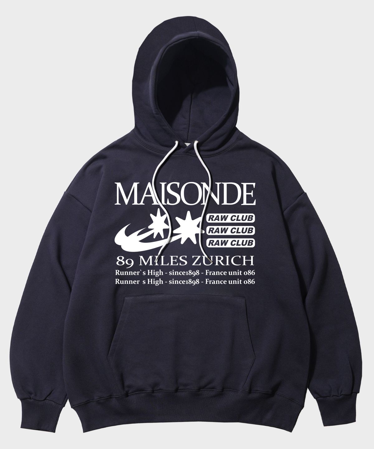 더마일(THEMILE) MAISONDE MILE HOODIE [NAVY]