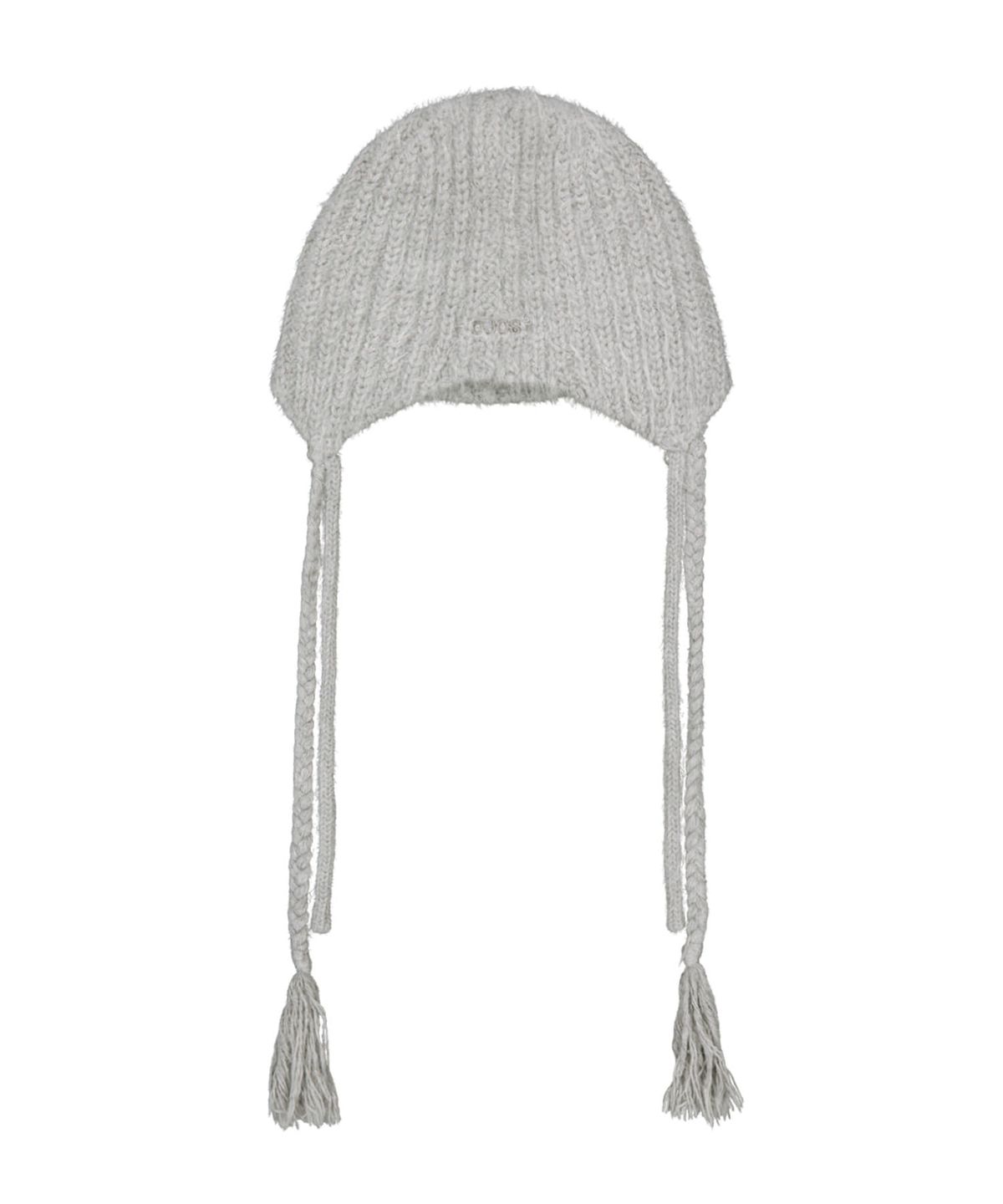 오호스(OJOS) Double Strap Angora Beanie / Grey