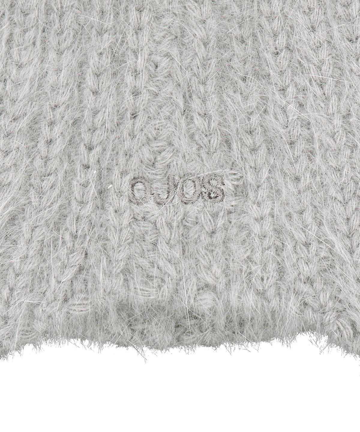 오호스(OJOS) Double Strap Angora Beanie / Grey