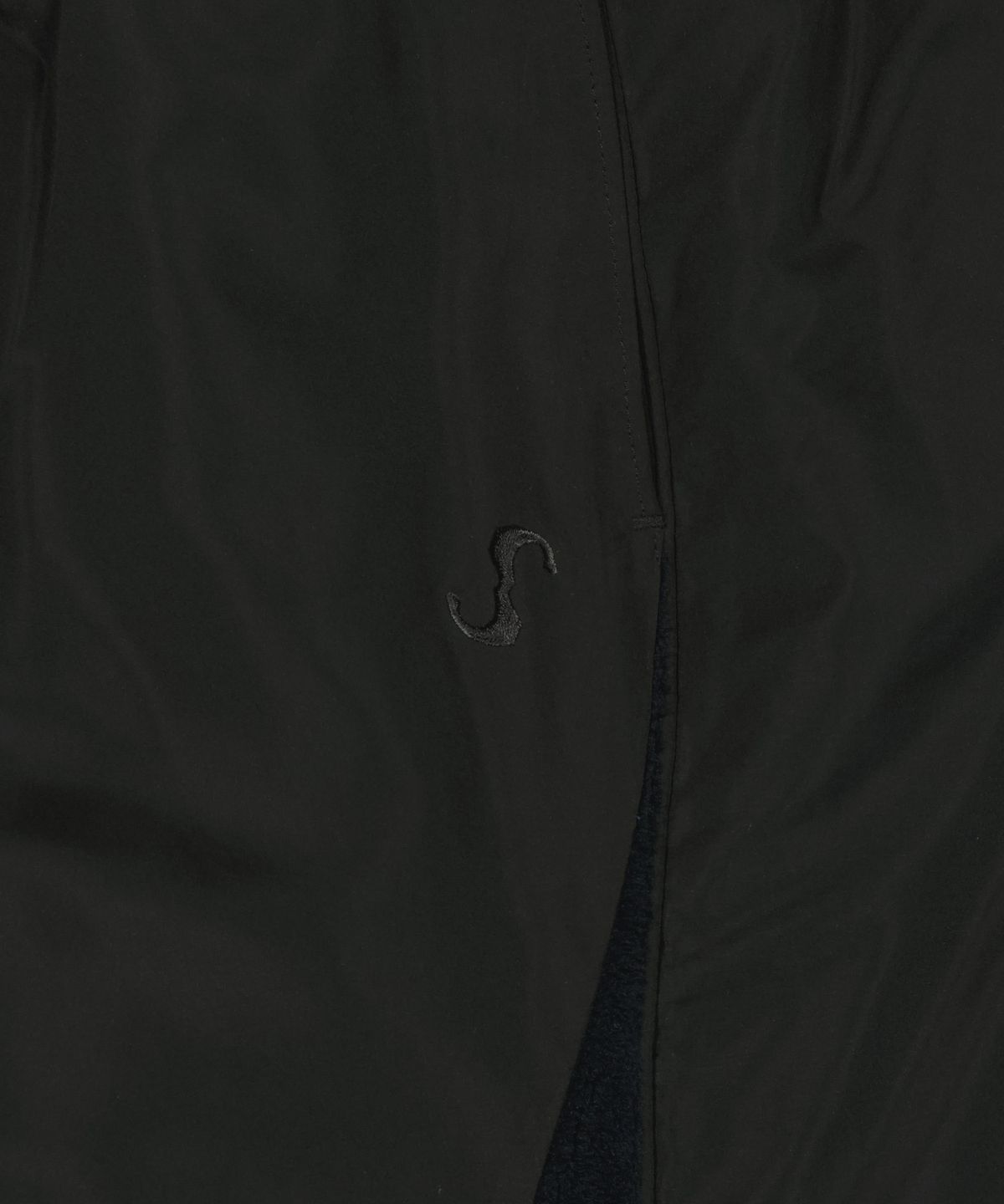 오호스(OJOS) Fleece Lined Nylon Pants / Black