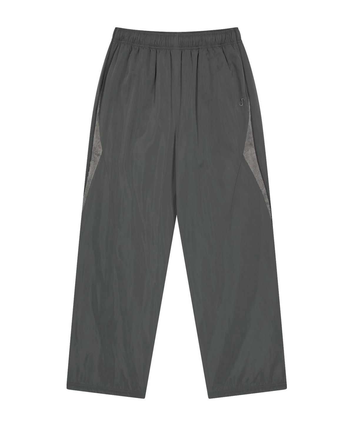 오호스(OJOS) Fleece Lined Nylon Pants / Charcoal