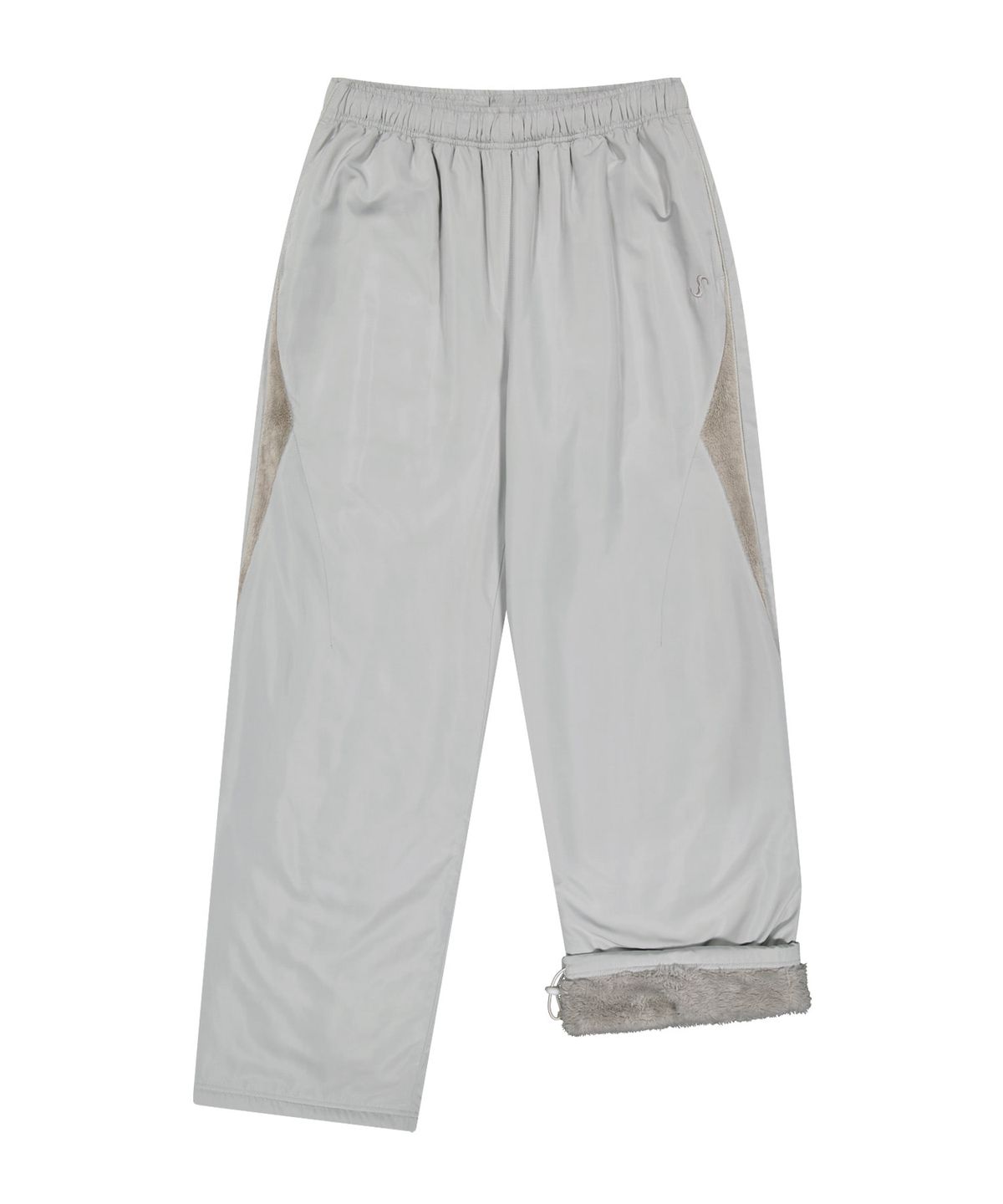 오호스(OJOS) Fleece Lined Nylon Pants / Grey