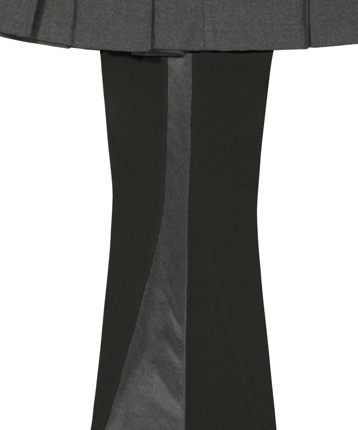 오호스(OJOS) Pleated Jersey Skirt Pants / Grey