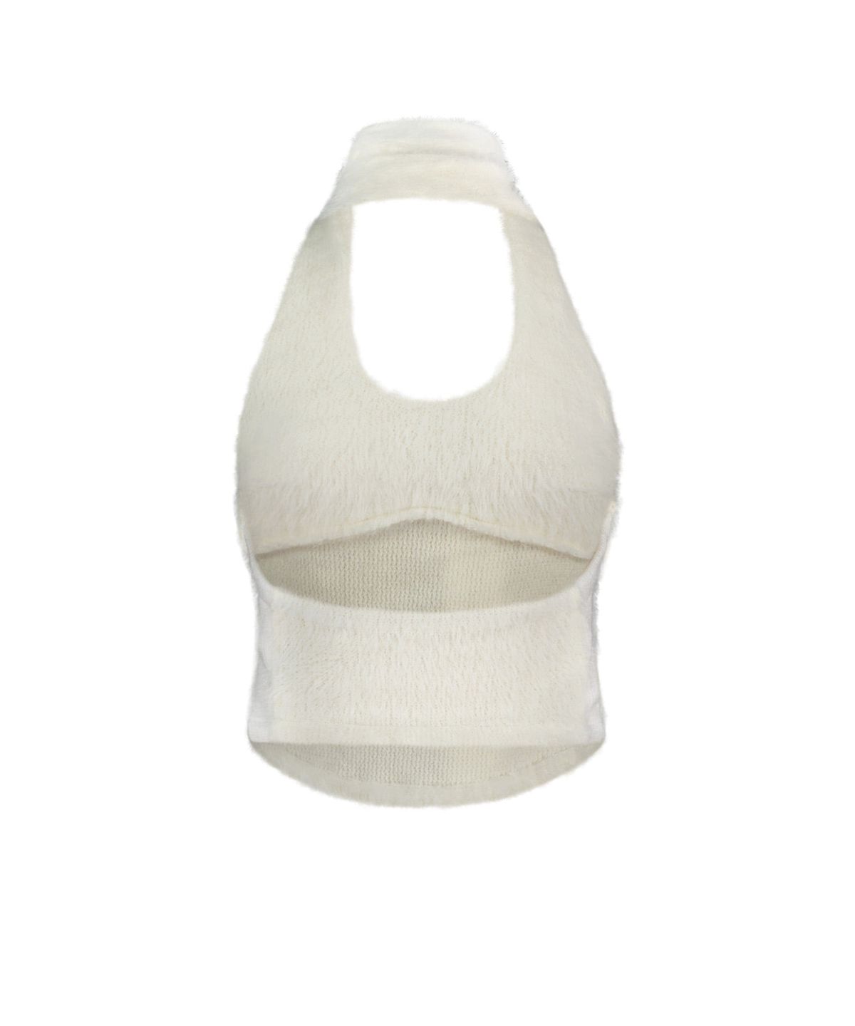 오호스(OJOS) Muffler Knit Halter Top / Ivory