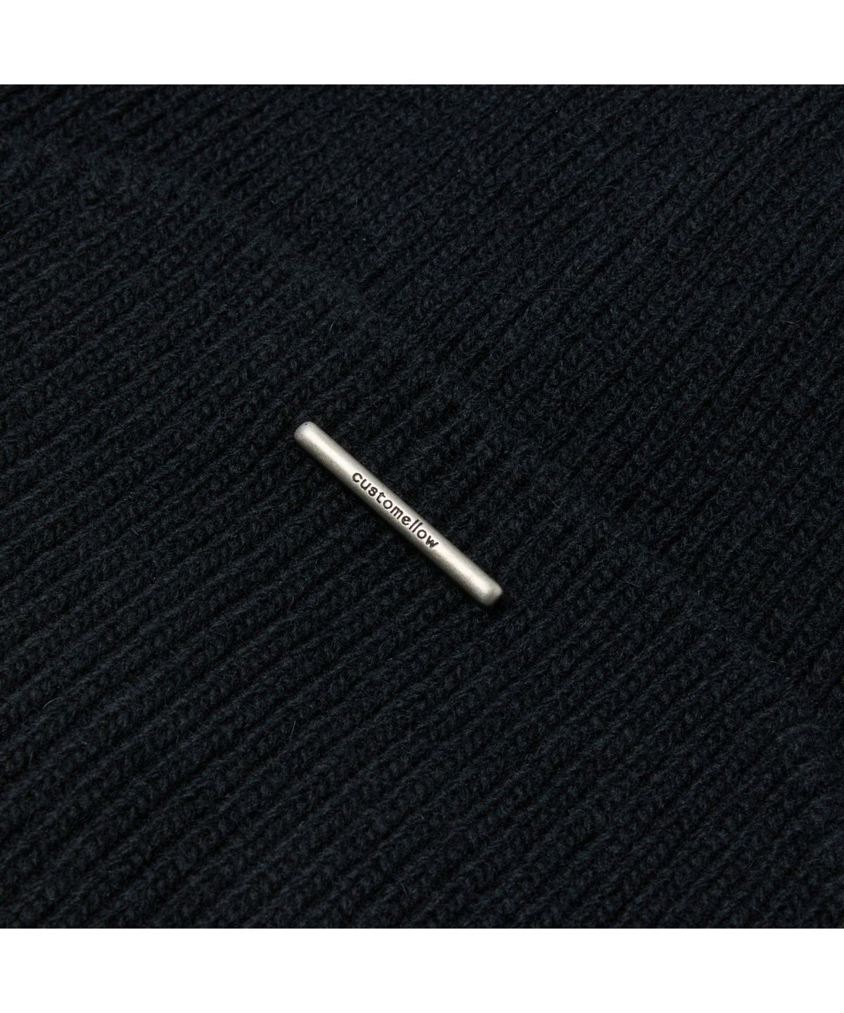 커스텀멜로우(CUSTOMELLOW) Black Knit Beanie CARAX26001BKX