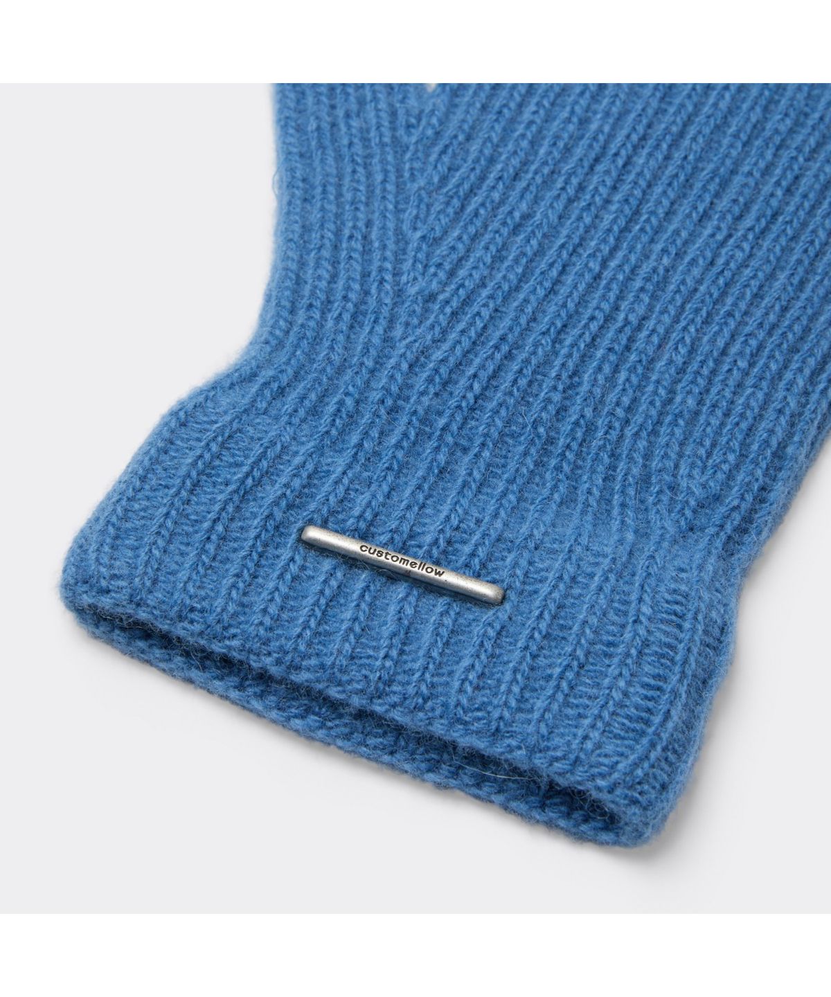 커스텀멜로우(CUSTOMELLOW) Blue Rib Knit Gloves CAHAX26001BUX