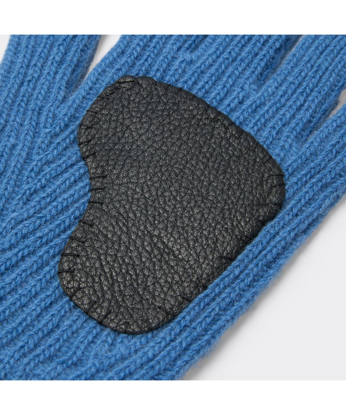 커스텀멜로우(CUSTOMELLOW) Blue Rib Knit Gloves CAHAX26001BUX