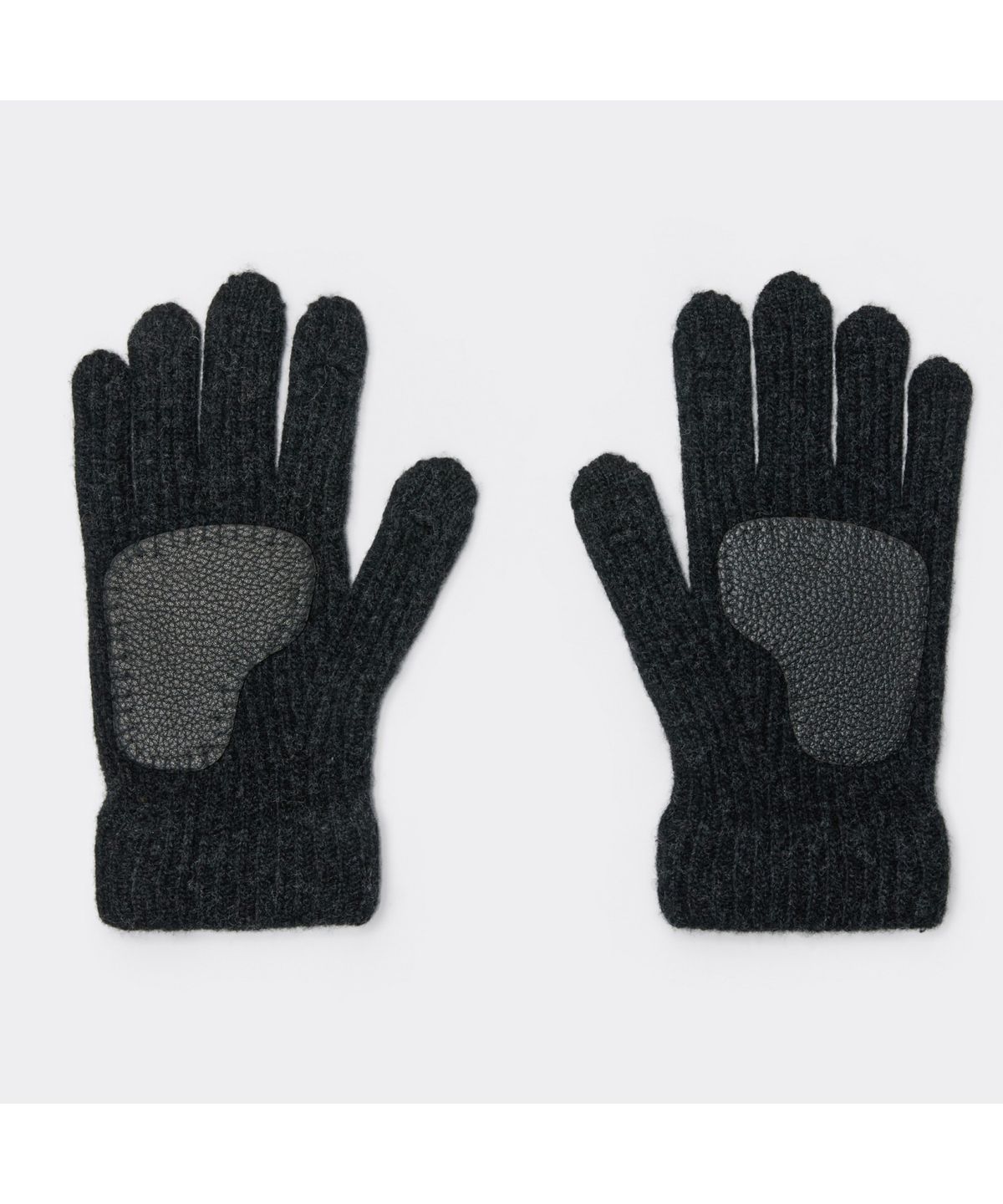 커스텀멜로우(CUSTOMELLOW) Black Rib Knit Gloves CAHAX26001BKX