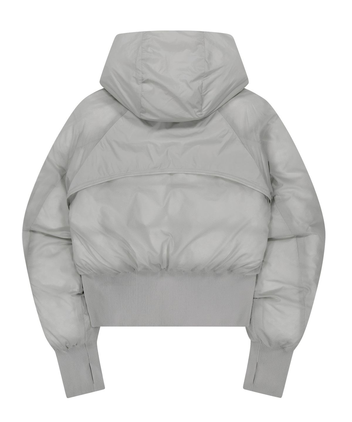오호스(OJOS) Reversible Check Padded Jacket / Grey