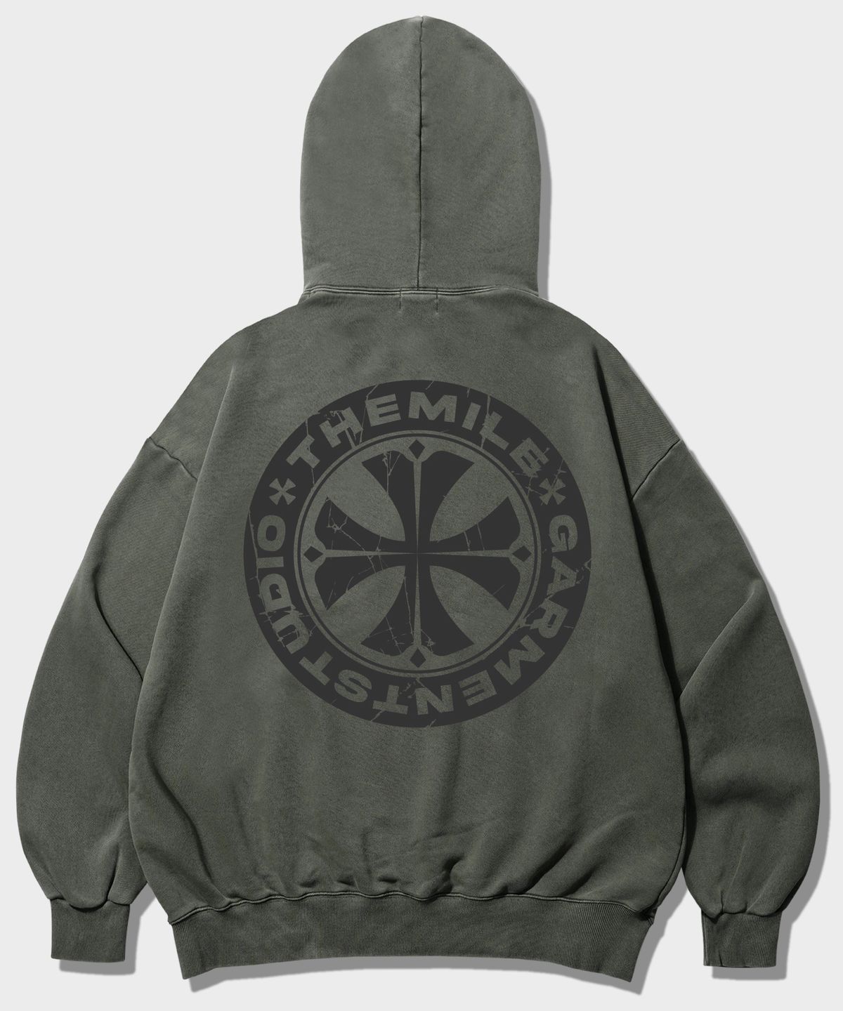 더마일(THEMILE) GARMENT STUDIO MILE HOODIE [PIGMENT KHAKI]