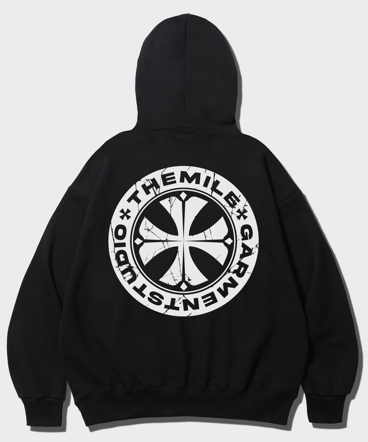 더마일(THEMILE) GARMENT STUDIO MILE HOODIE [BLACK]