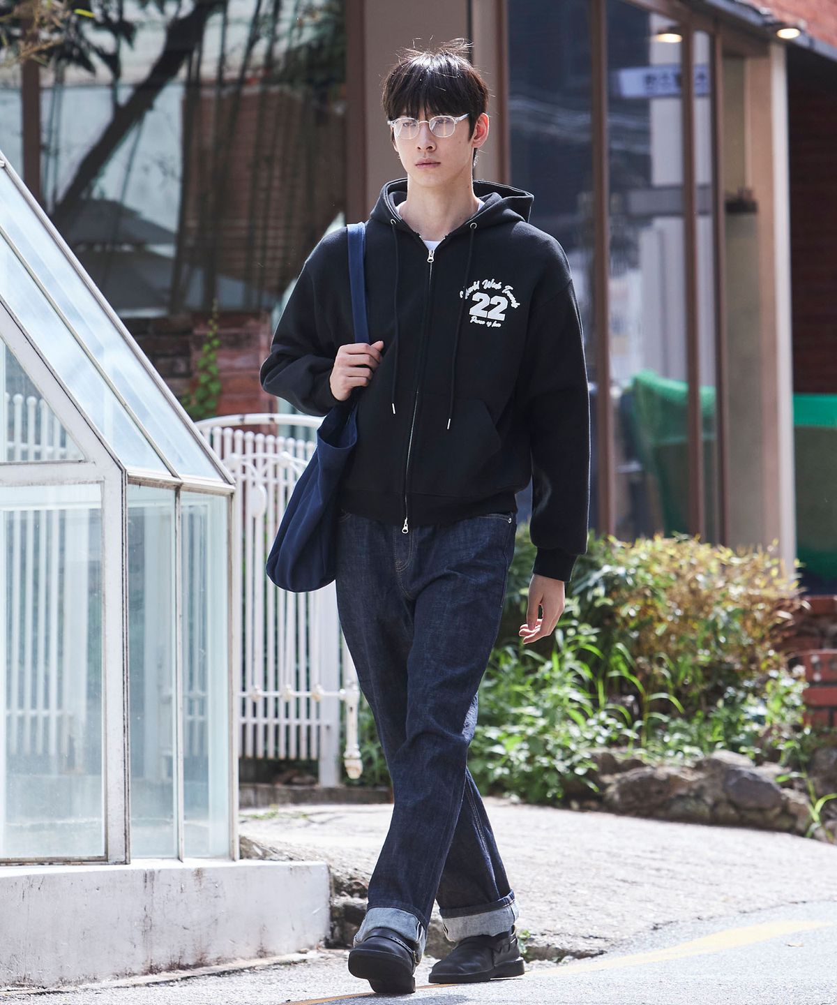 피오엘(POL) 월드와이드 PCLV 후드집업 _블랙