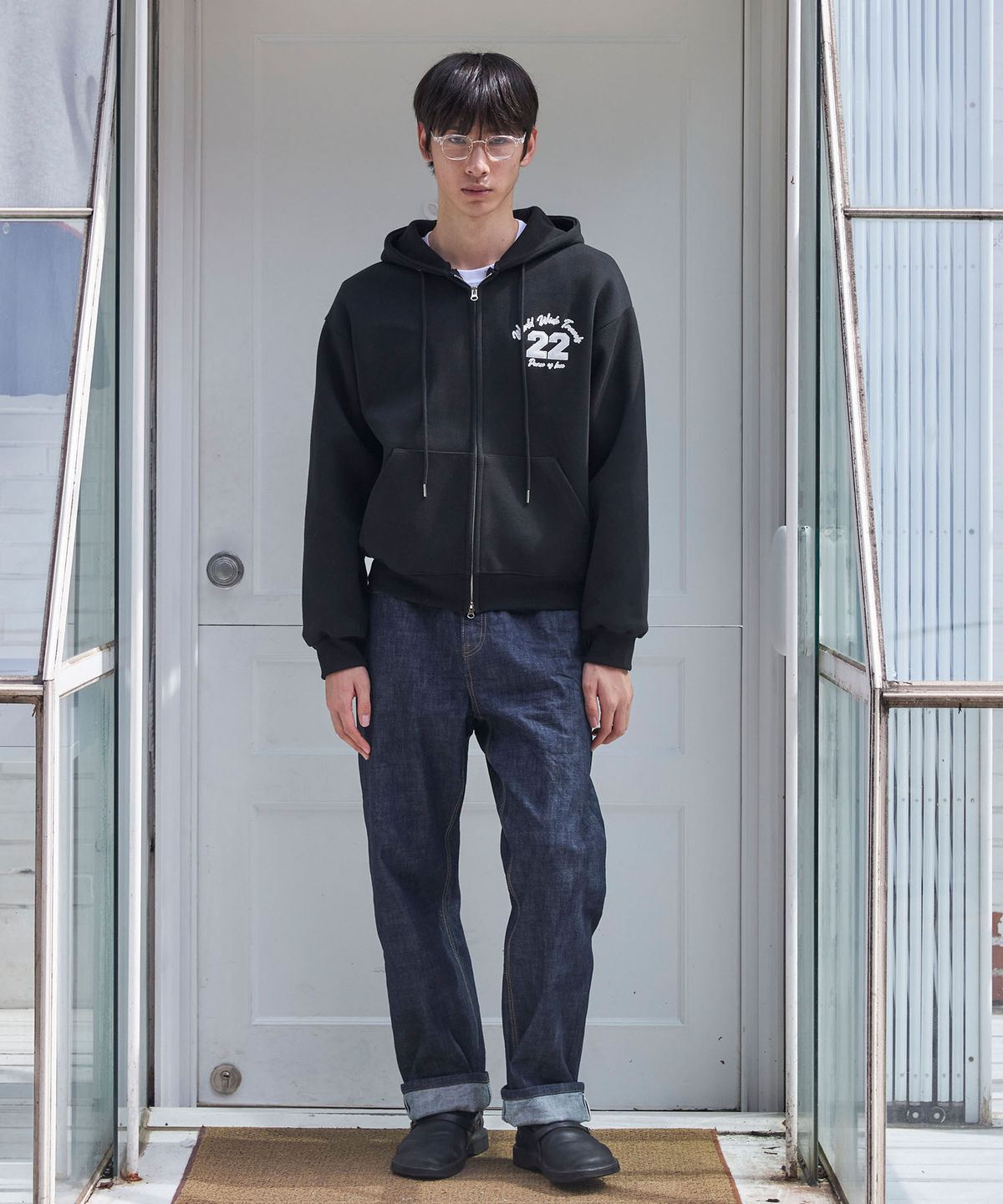 피오엘(POL) 월드와이드 PCLV 후드집업 _블랙