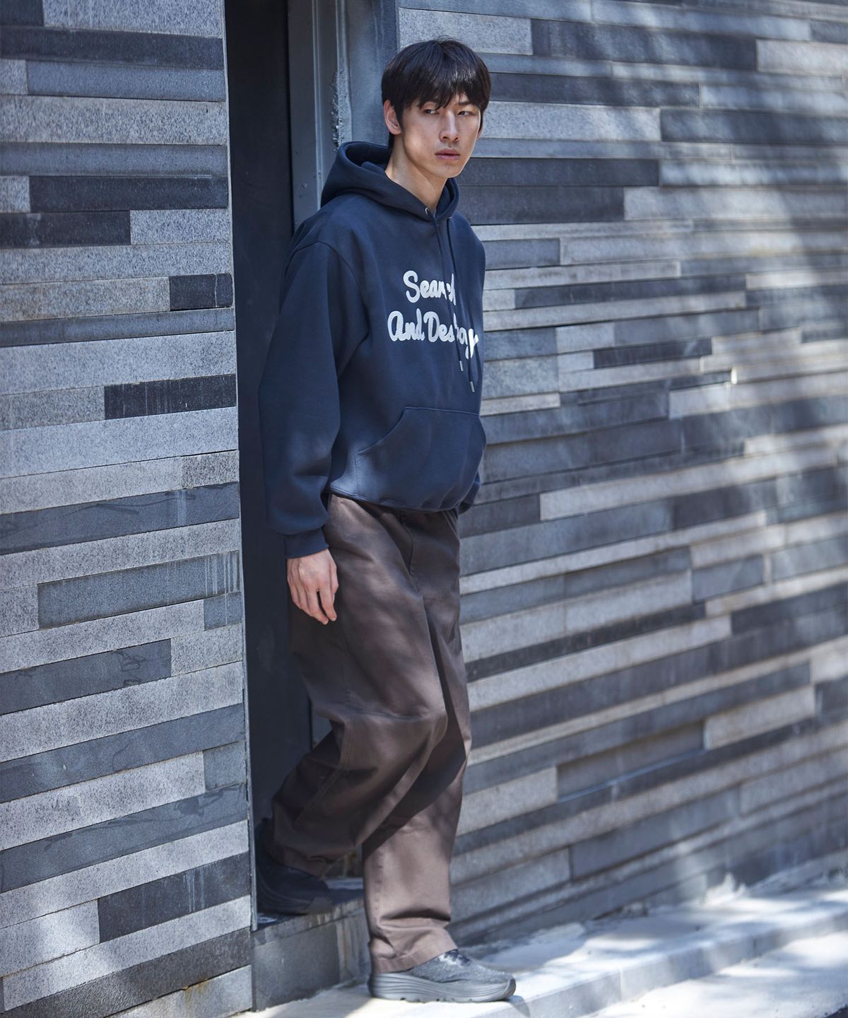 피오엘(POL) 써치 앤드 디스트로이 후드티_네이비