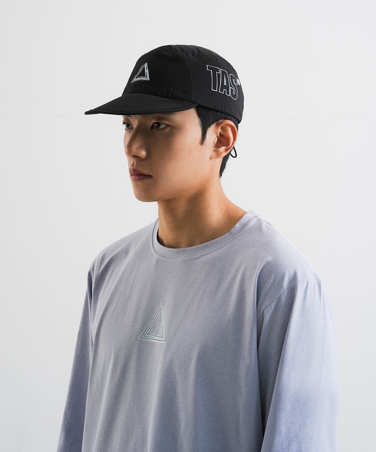 타스 (디아더생츄어리)(TAS (THEATHERSANCTUARY)) 나일론 립 체크 러닝 캡 (블랙)