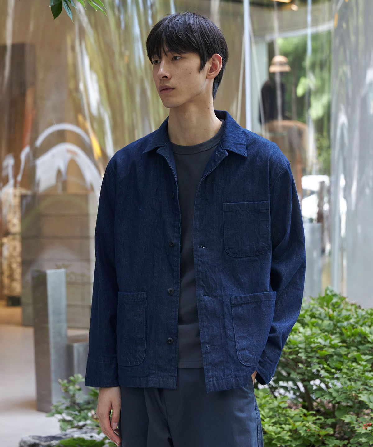 피오엘(POL) 데님 프렌치 자켓