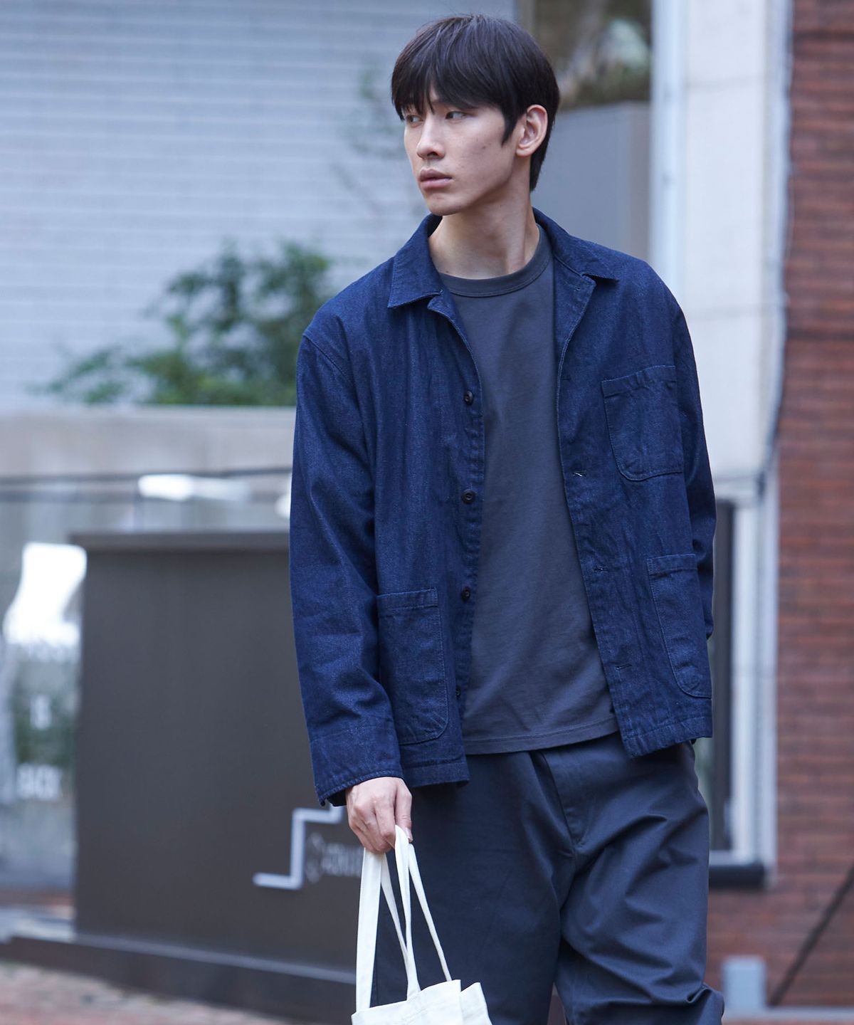 피오엘(POL) 데님 프렌치 자켓
