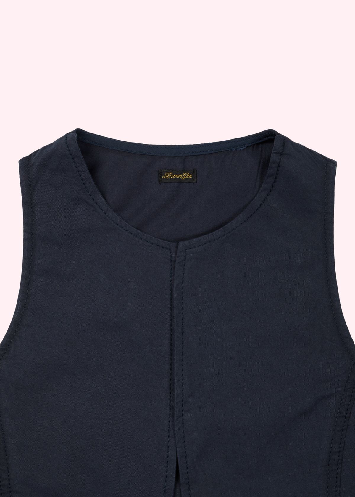 어텐즈(ATTENDS) Studded Vest (Navy)