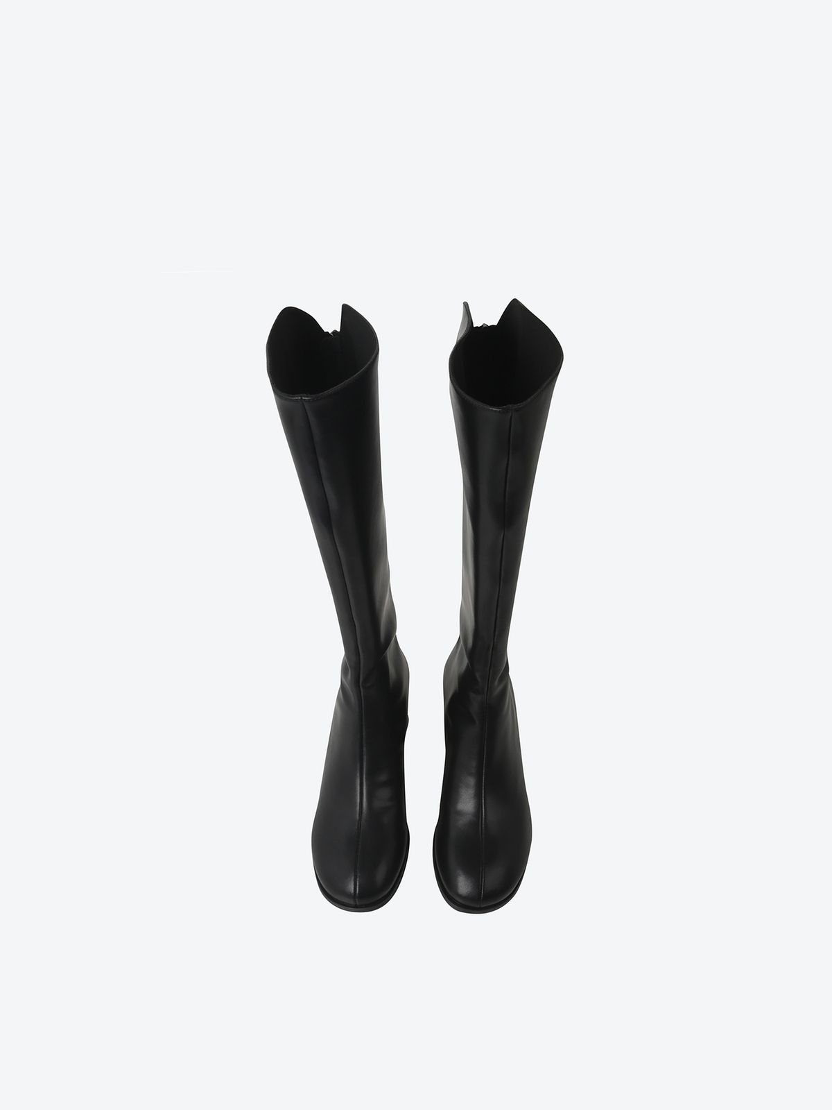 슈펜(SHOOPEN) [시그니처] 쭈언니 이지슬림 레더 롱부츠 4cm (와이드 PLUS) HPWXLGA102