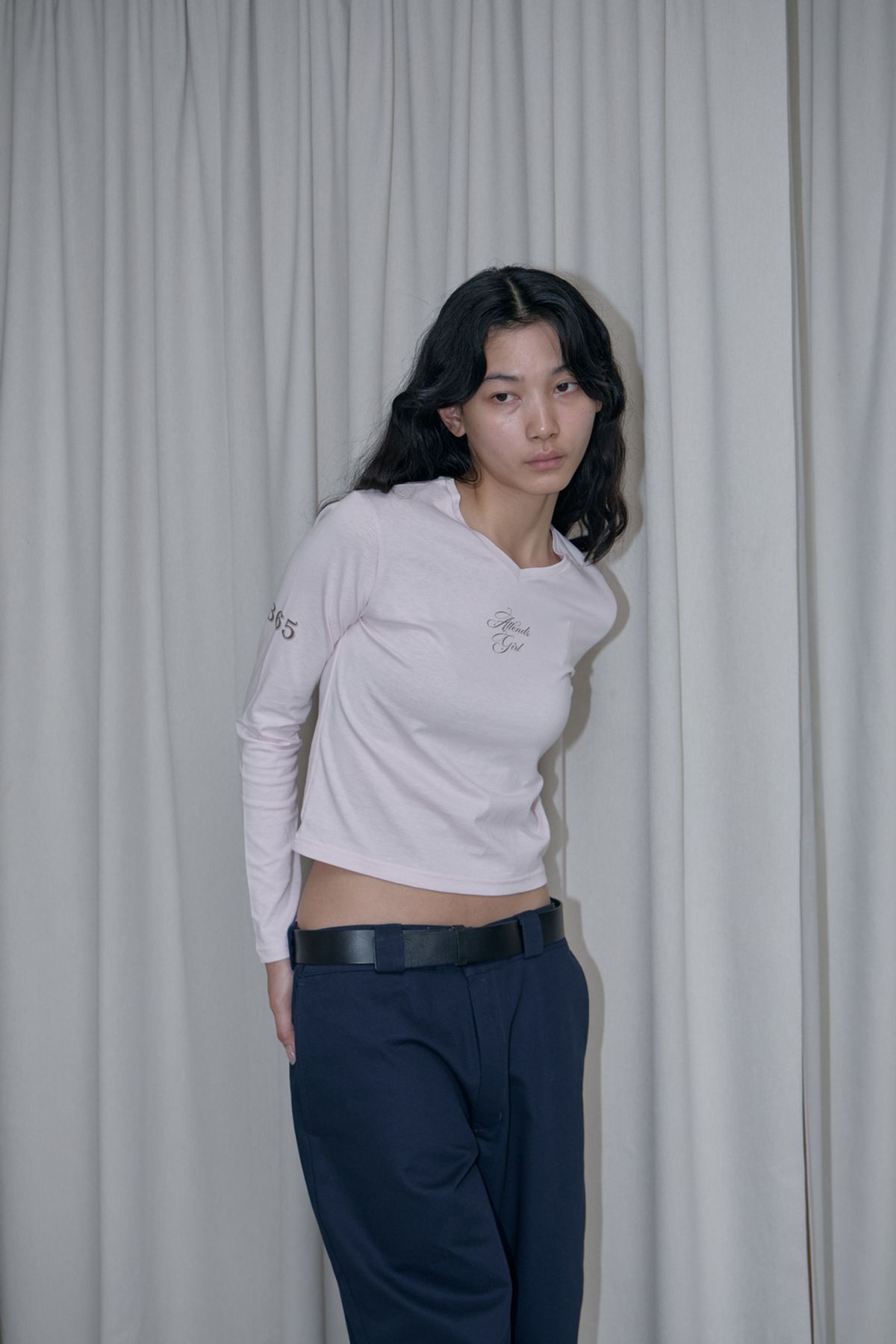 어텐즈(ATTENDS) Mama tee shirt (Baby pink)