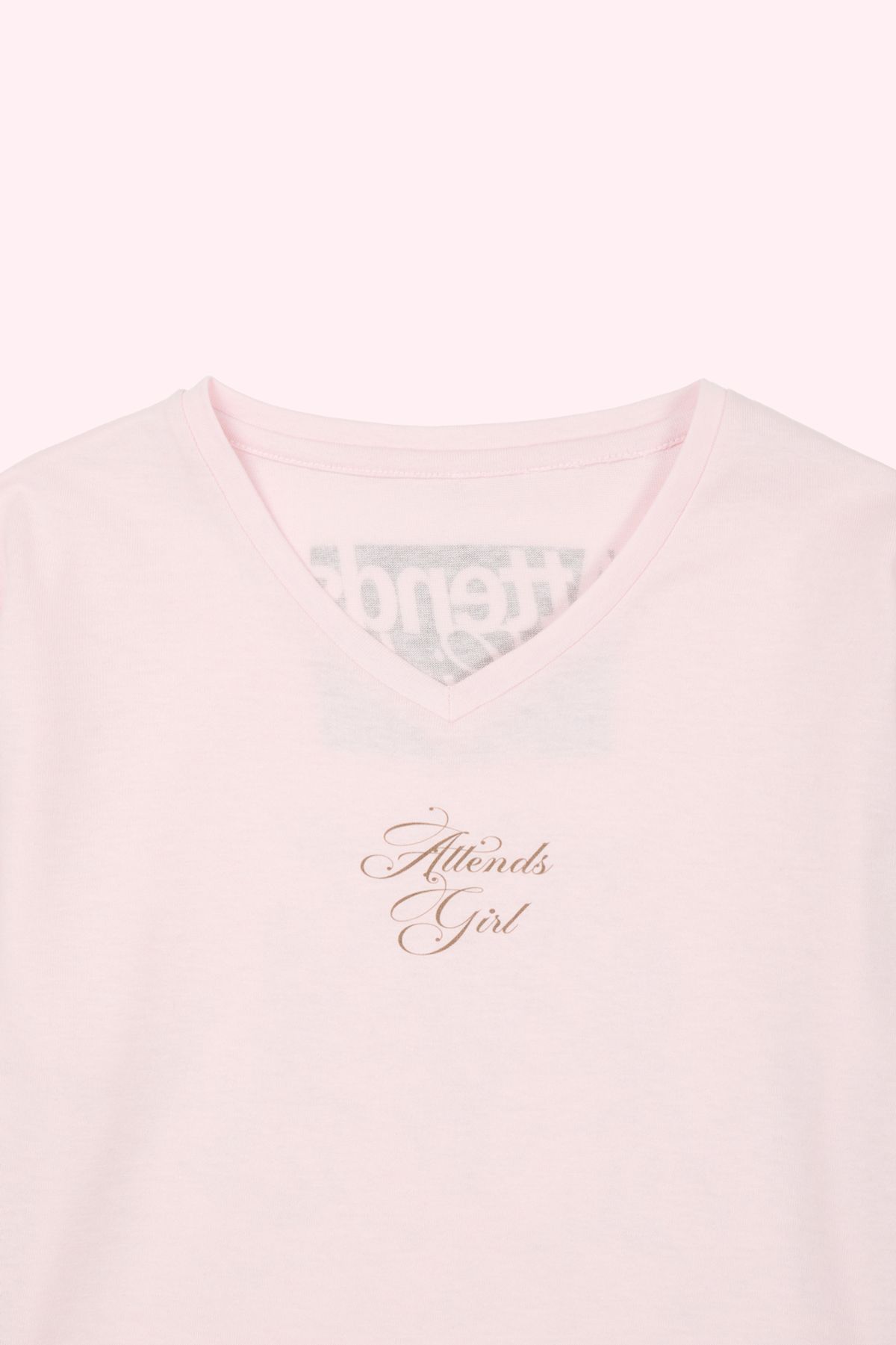 어텐즈(ATTENDS) Mama tee shirt (Baby pink)