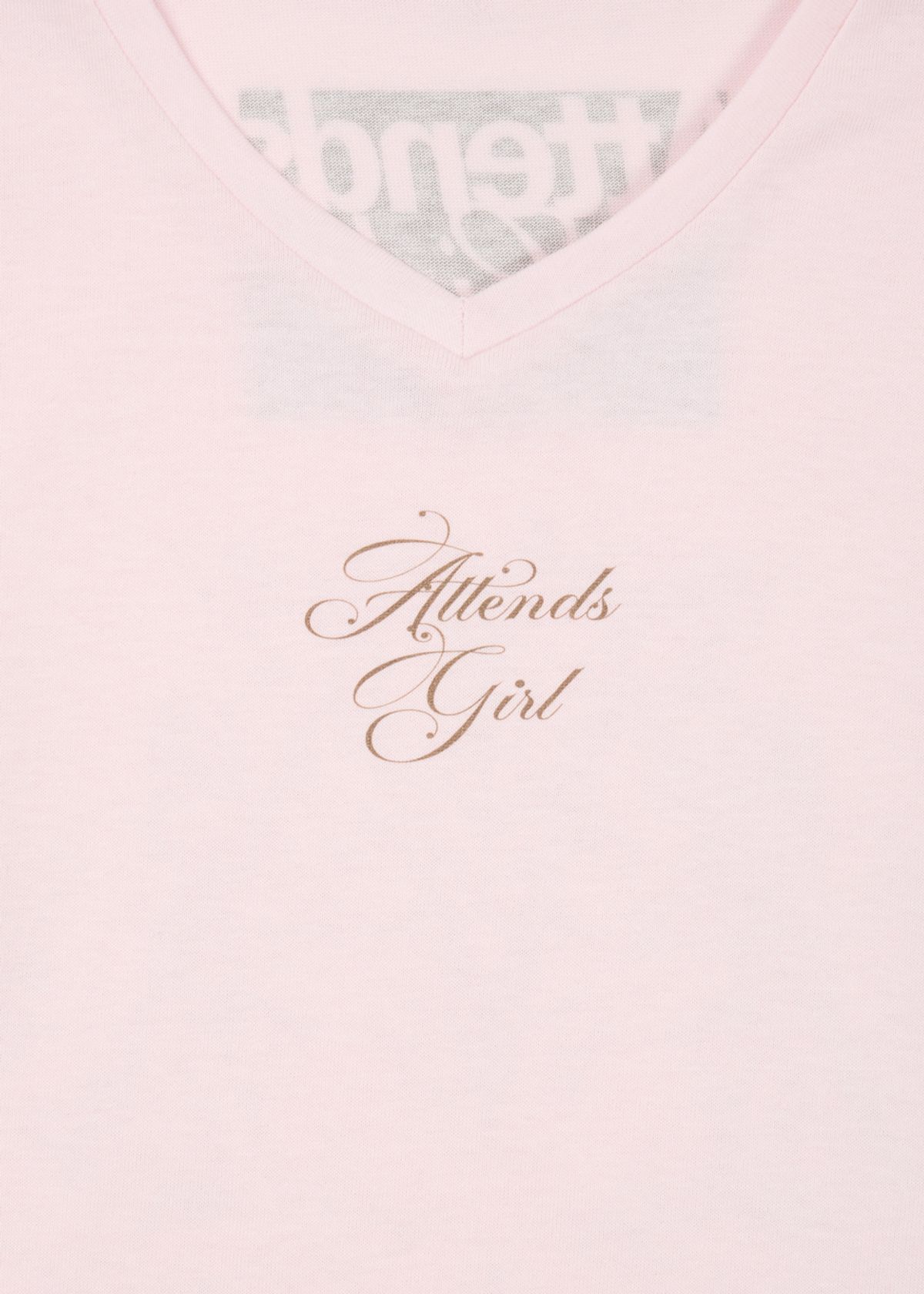 어텐즈(ATTENDS) Mama tee shirt (Baby pink)