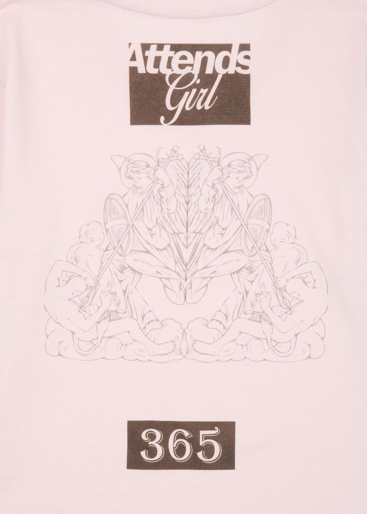 어텐즈(ATTENDS) Mama tee shirt (Baby pink)
