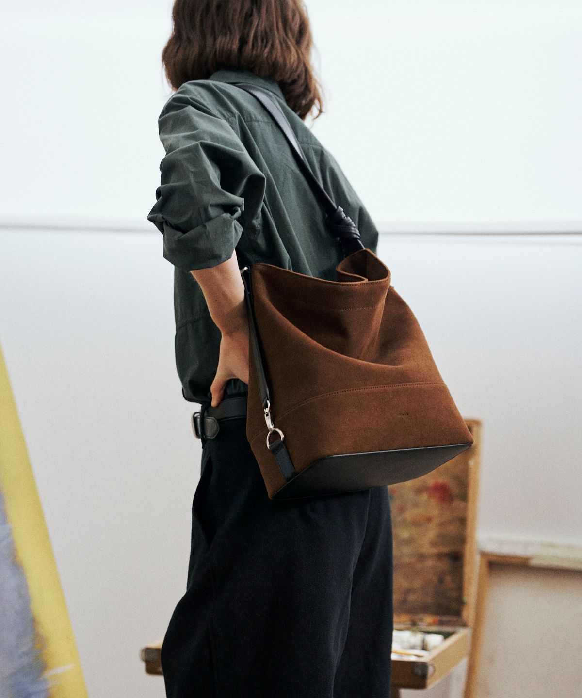 뮤니에(MUNIER) BER BAG SUEDE_BROWN