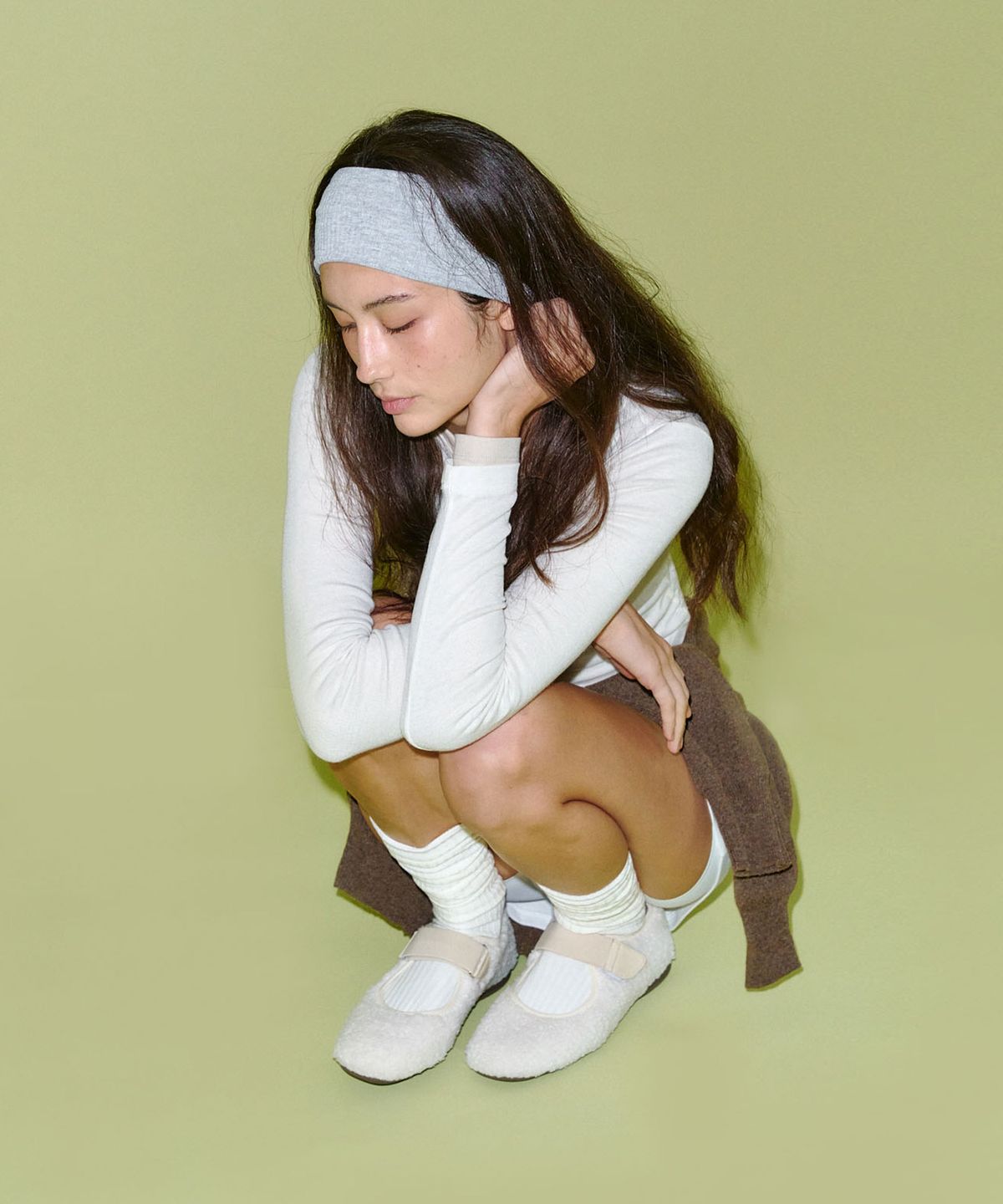 누스(NUUS) 이본 시어링 벨크로 스니커즈 [n110]_2color
