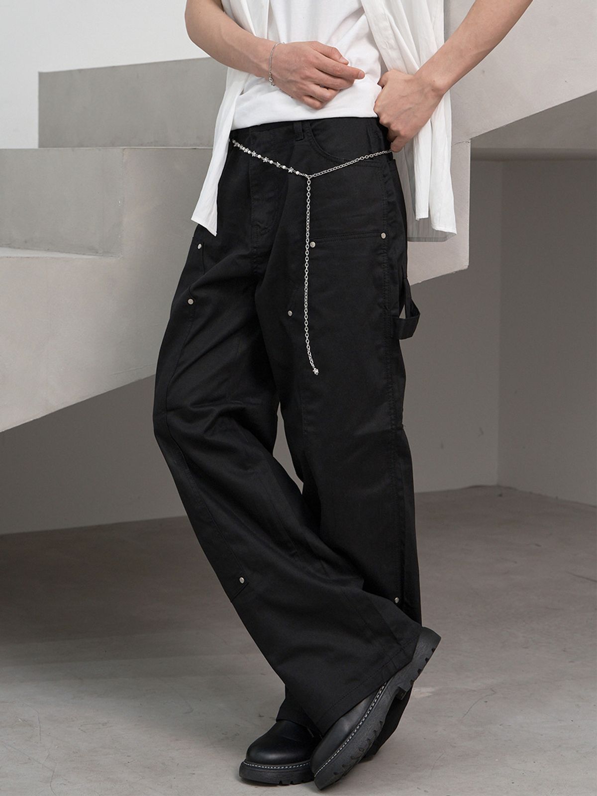 하와(HAWHA) Stud Star Half Chain Belt