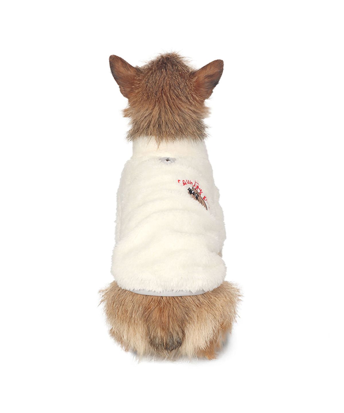 몽슈슈(MONCHOUCHOU) Country Dog Fur Zip-up White