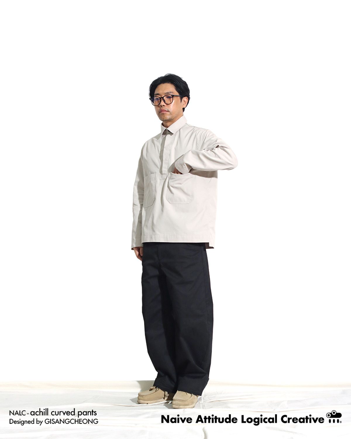 날씨(NALC) 아칠 커브드 팬츠