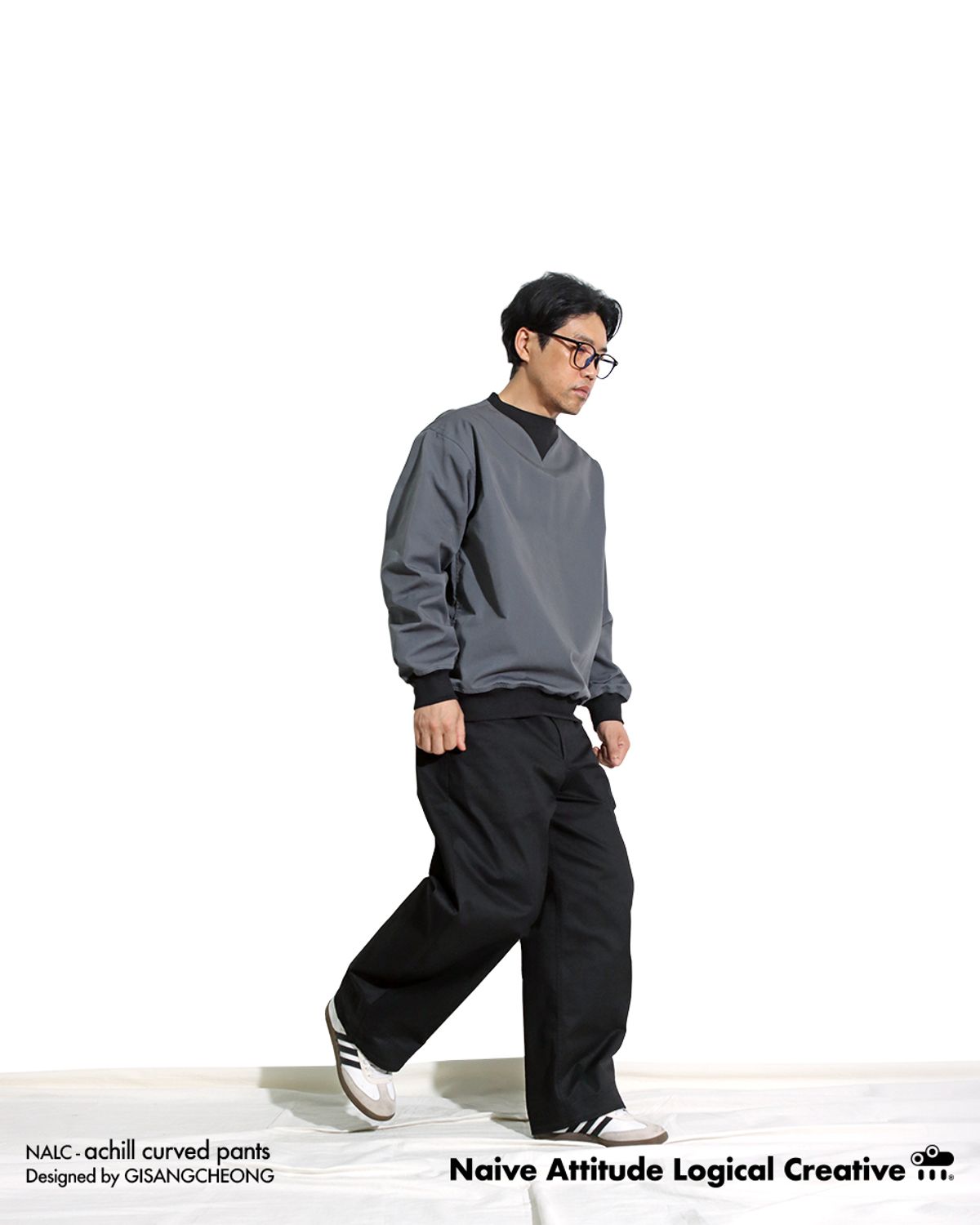 날씨(NALC) 아칠 커브드 팬츠