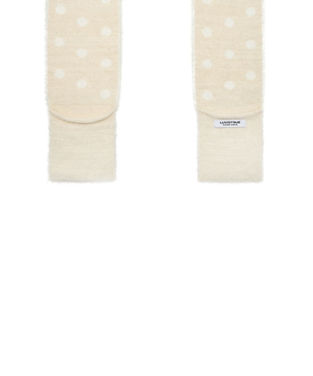 러브이즈트루(LUVISTRUE) EV DOT HOOD MUFFLER(CREAM)