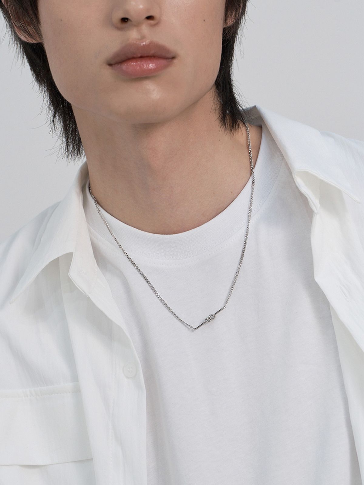 하와(HAWHA) Knot Slim Chain Necklace