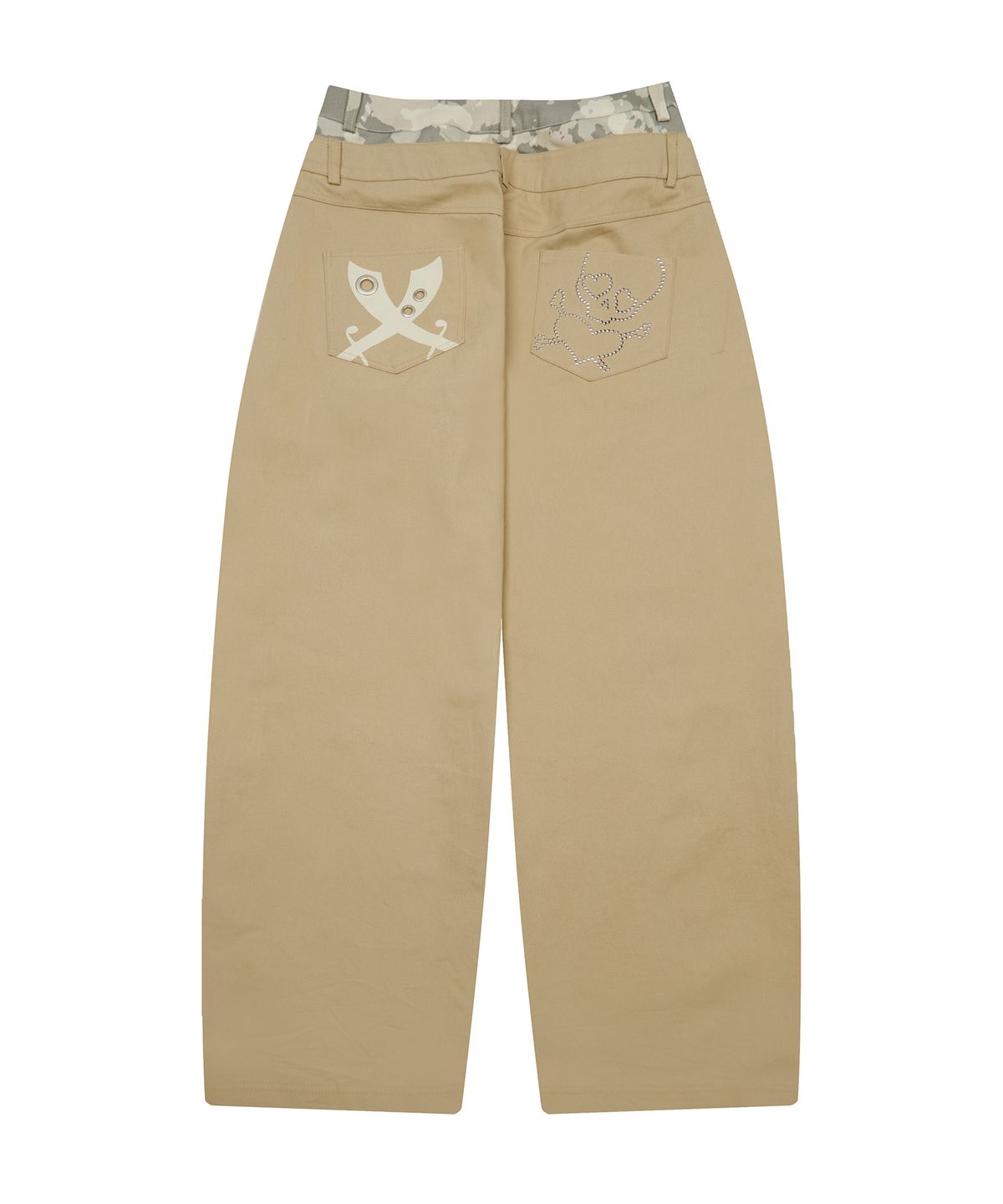 러브이즈트루(LUVISTRUE) EV SKELETON LAYERED PANTS(BEIGE)