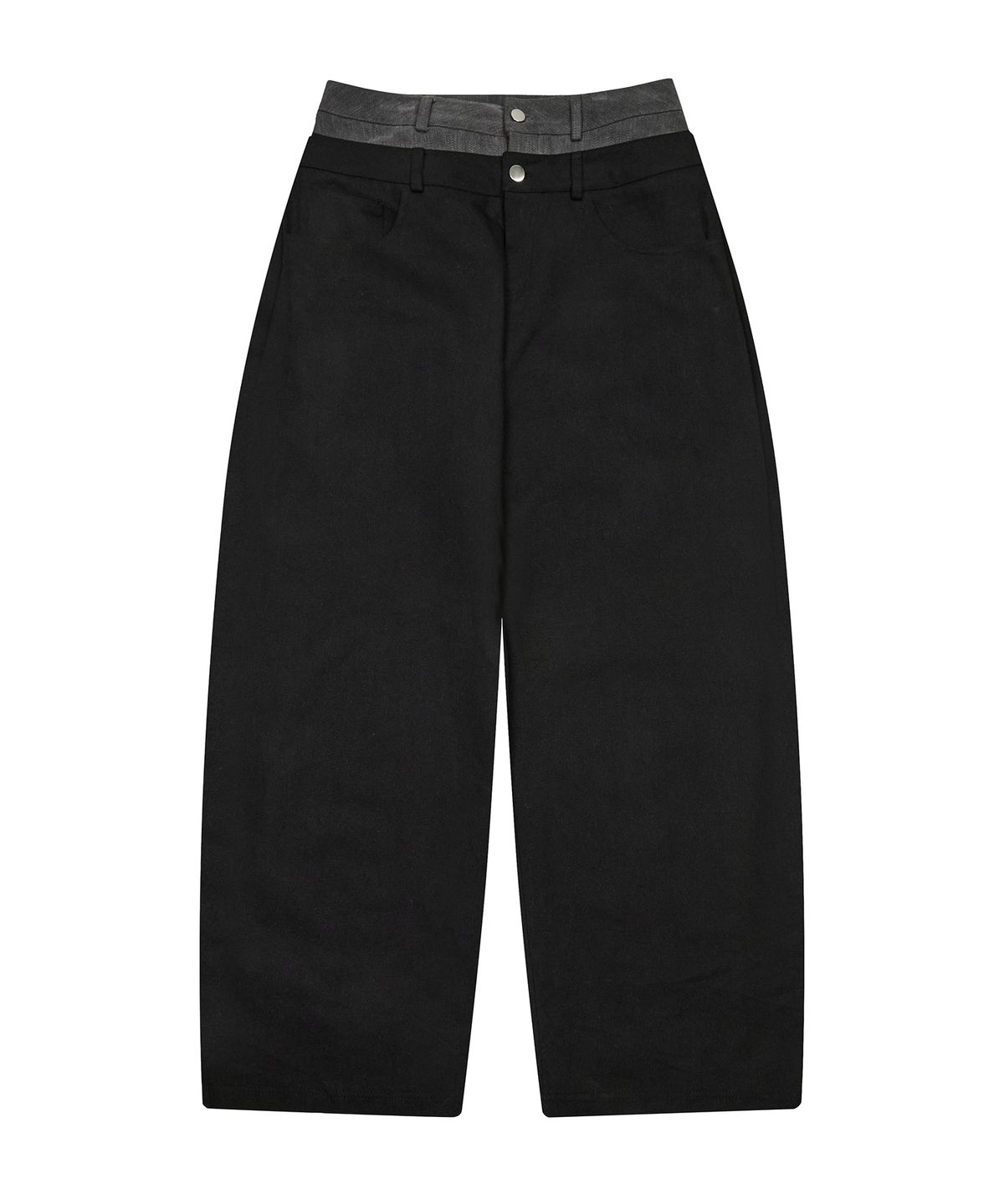 러브이즈트루(LUVISTRUE) EV SKELETON LAYERED PANTS(BLACK)