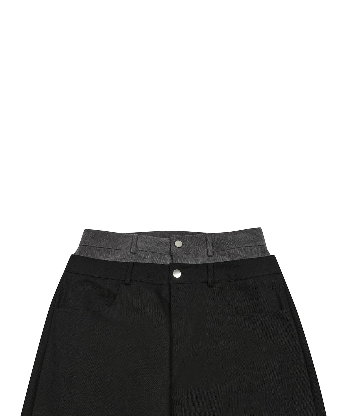 러브이즈트루(LUVISTRUE) EV SKELETON LAYERED PANTS(BLACK)